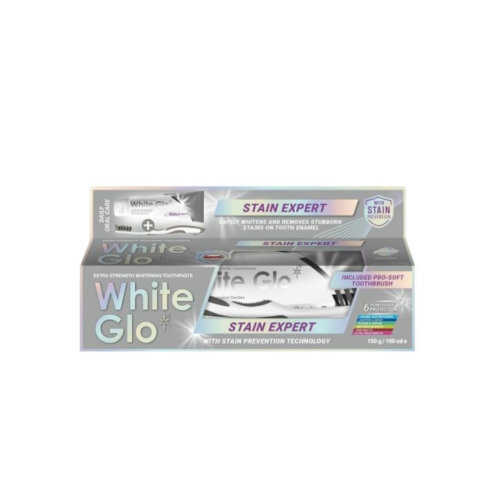 6 White Glo Stain Expert Toothpaste